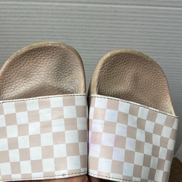 Vans Sepia Rose Checkered Slides Size 8 - Picture 11 of 11